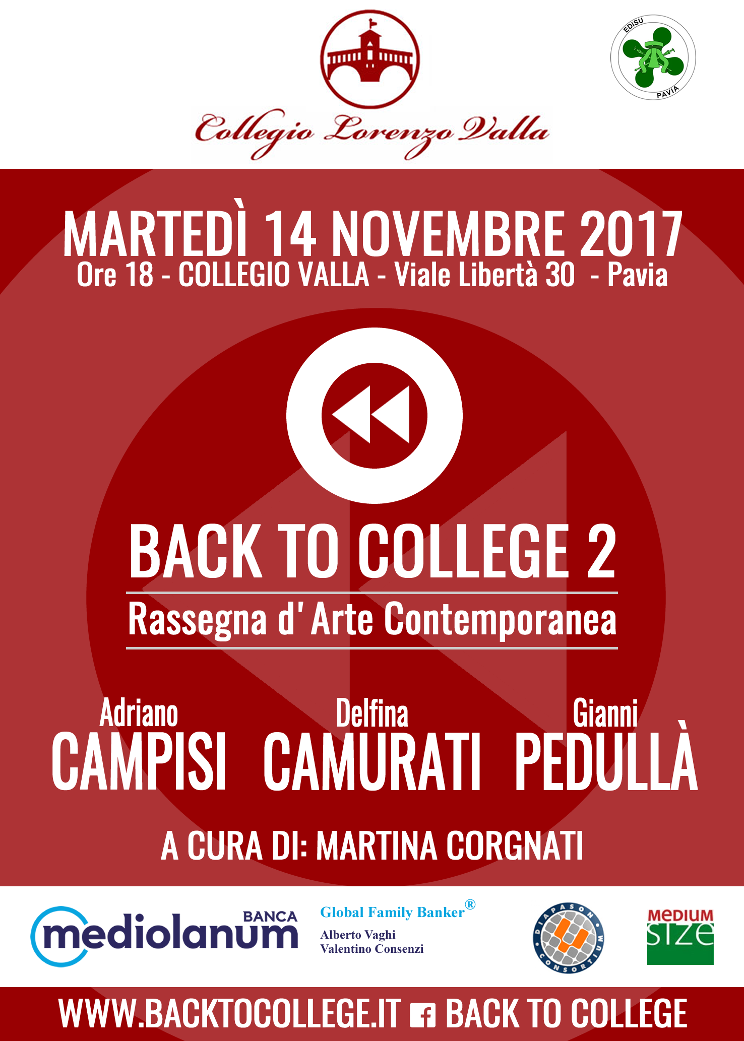 Locandina Back to College 2, 14 novembre 2017