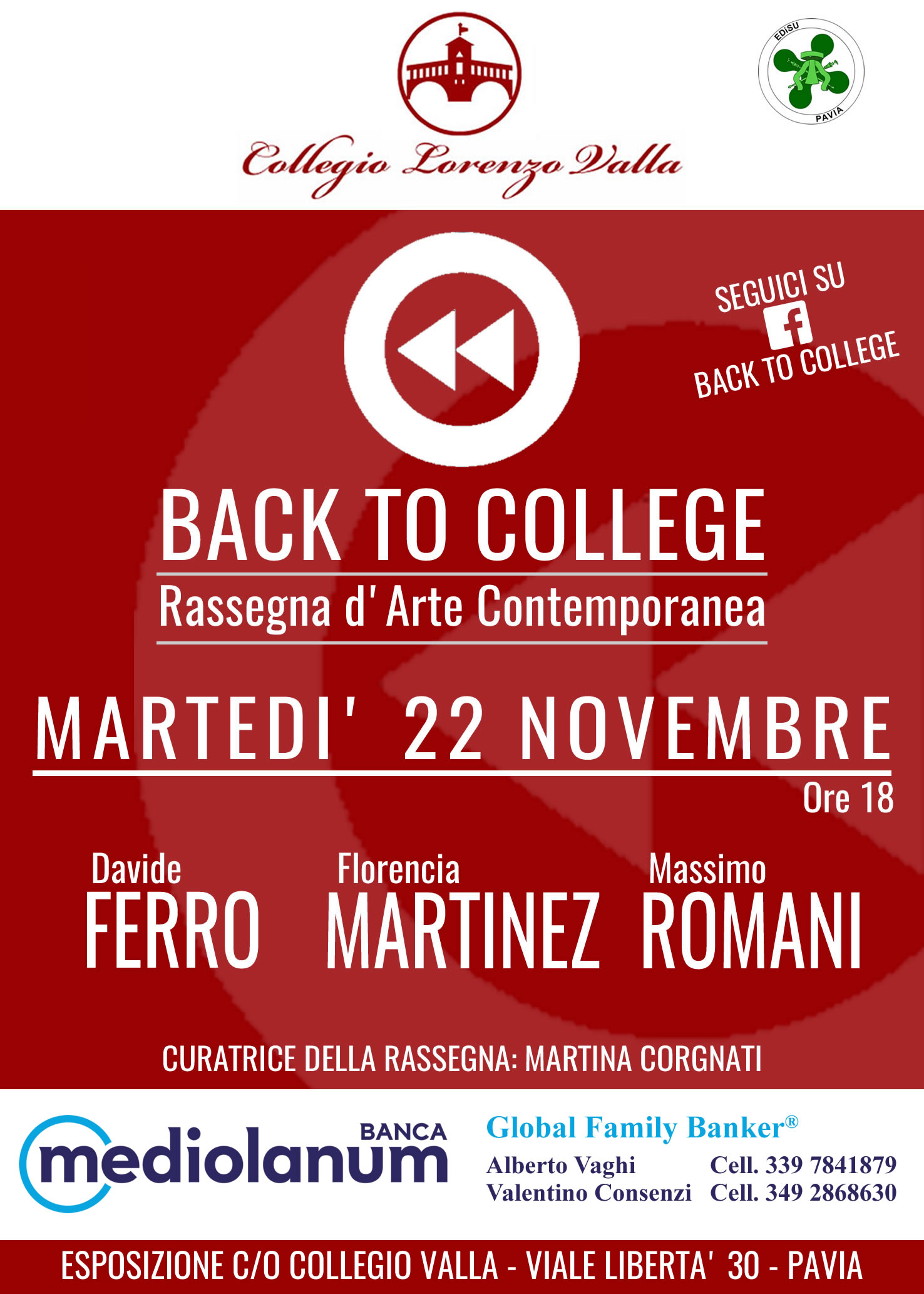Back to College, Pavia, Novembre 2016