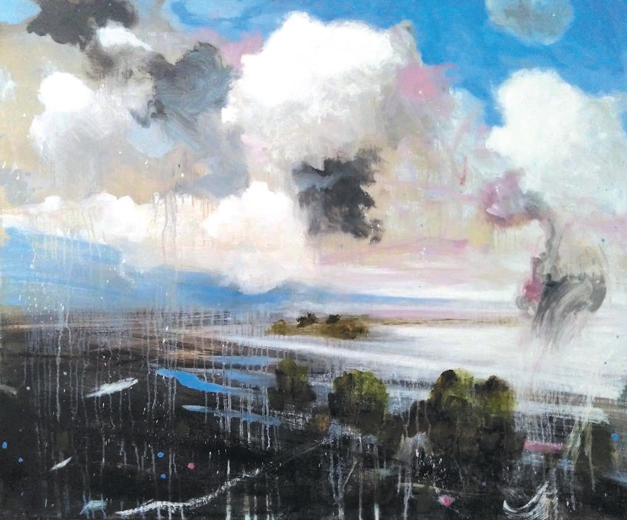Massimo Romani, Landscape (5) - 2019 - olio su tela 100 x 120-min